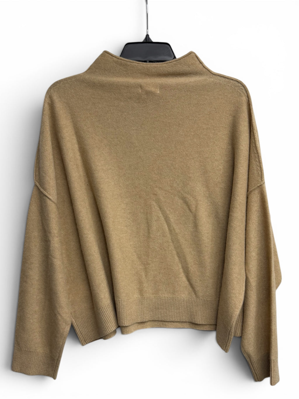 🧥✨ Anthropologie Petites Tan Mock Neck Sweater – Cozy Luxe Essential ✨🧥 Large Petite (LP)