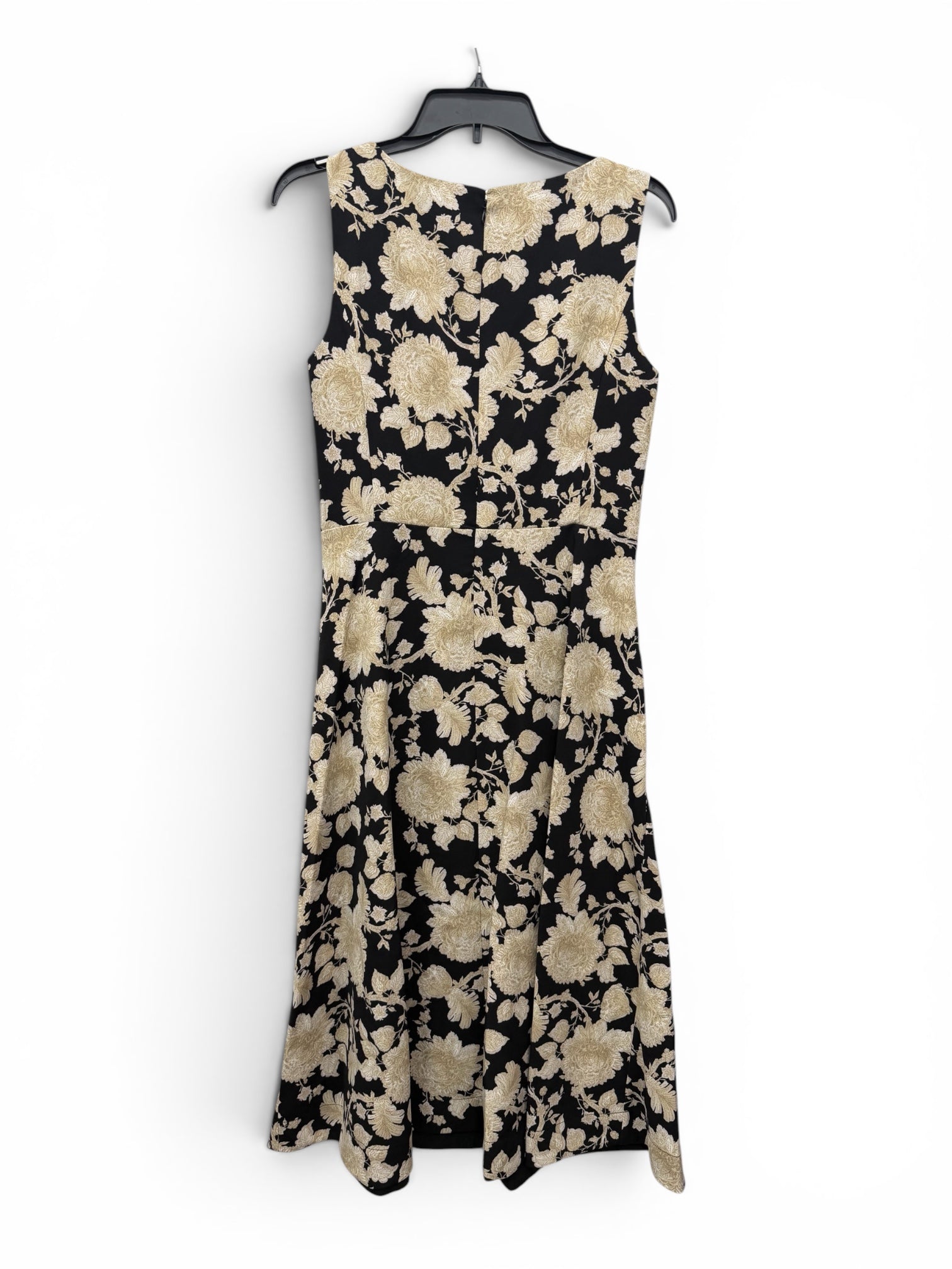 ✨ Tommy Hilfiger Elegant Black & Gold Floral Dress ✨ Size 4