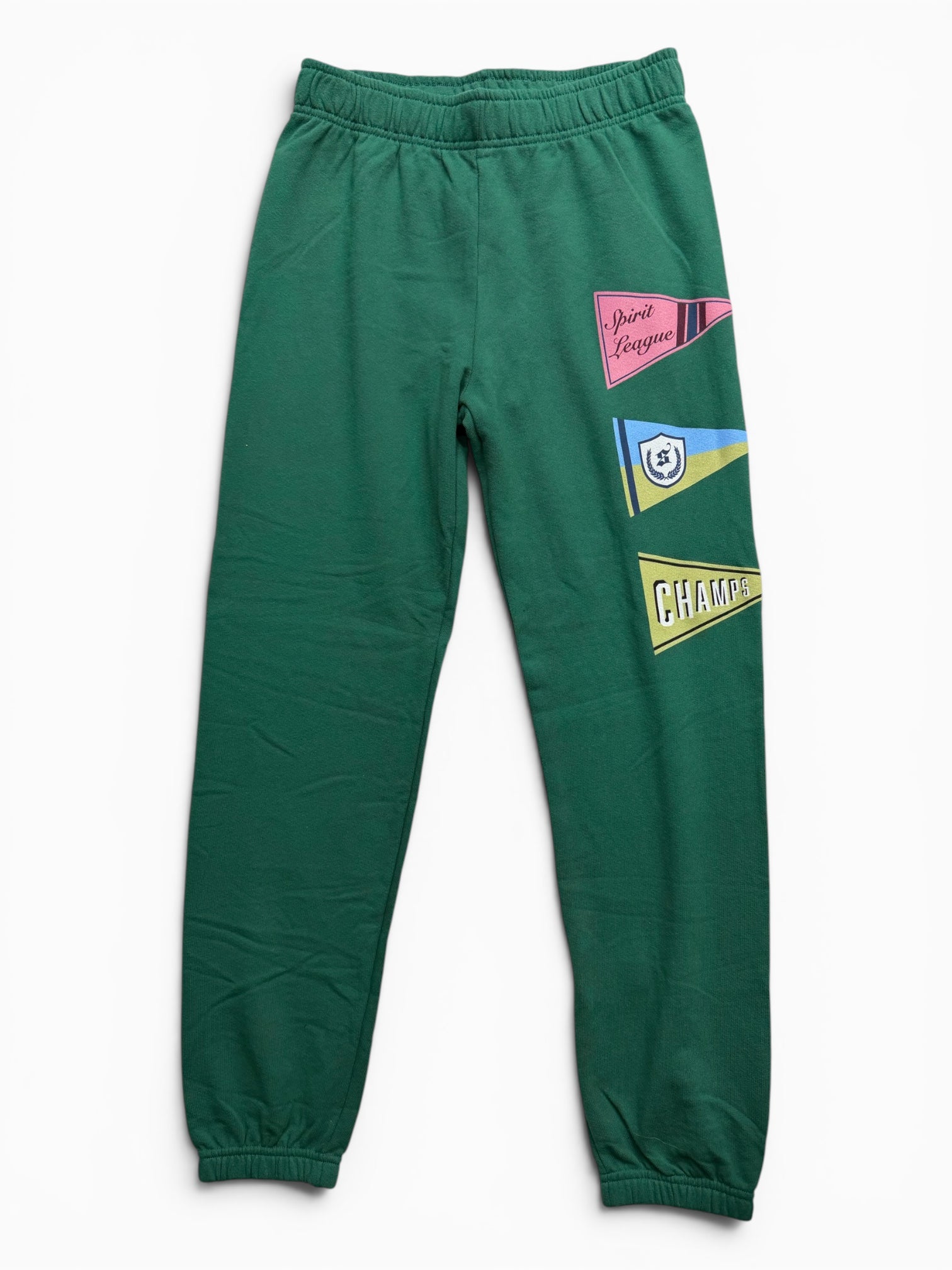 ✨ 💚 Rare Anthropologie Sunday Green Graphic Jogger Sweatpants - Casual Lounge Athleisure 💚 ✨ Size Small
