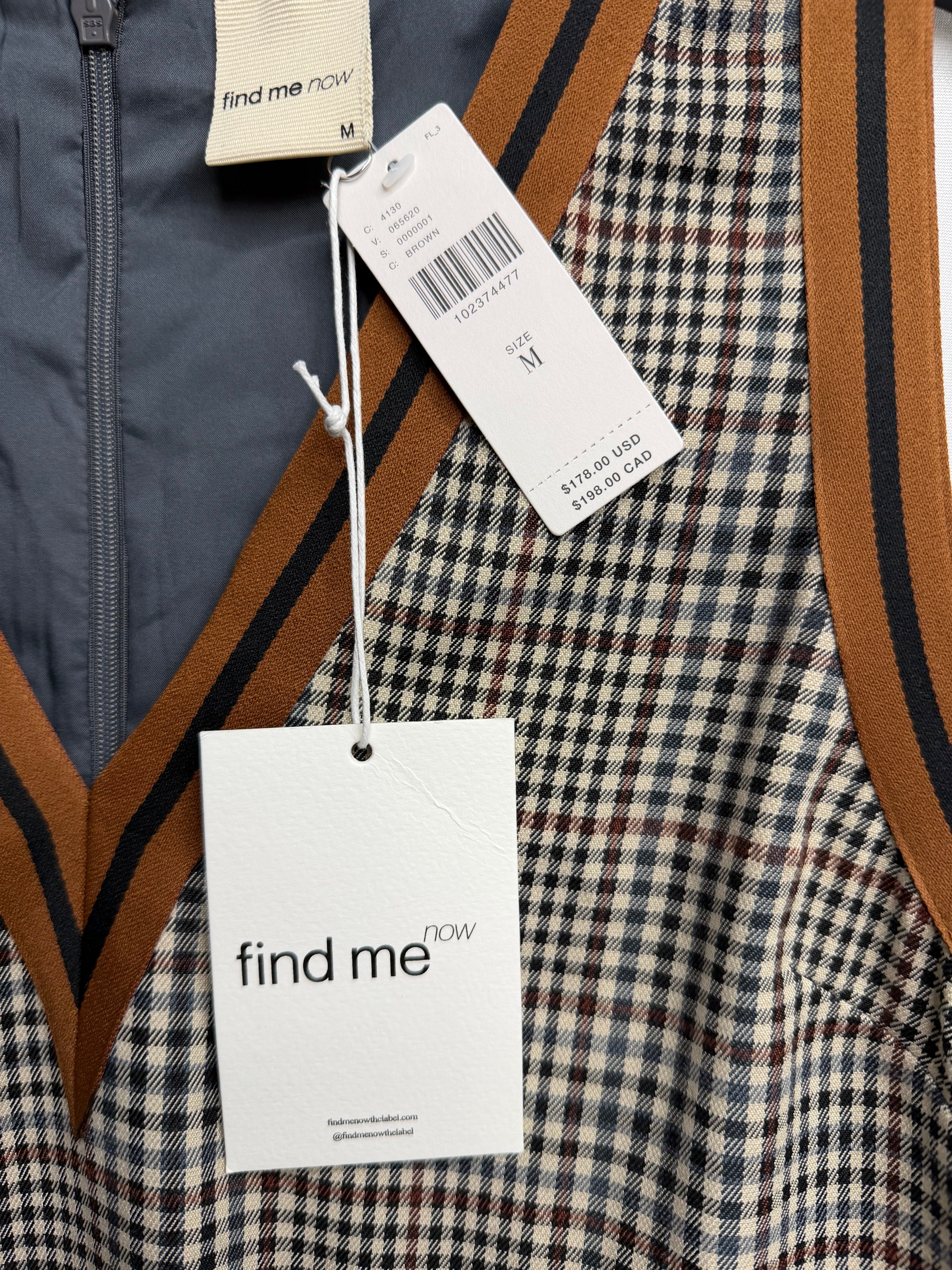 🖤🤎 Find Me Now Plaid Drop Waist Mini Dress – Brown Check Sleeveless Pleated Dress | Boutique Chic V-Neck Dress - Size Medium