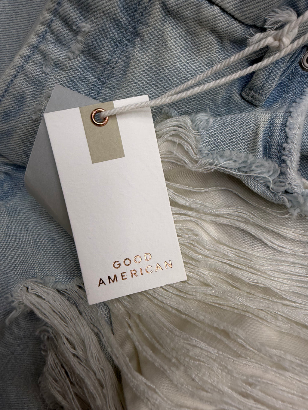 ✨ GOOD AMERICAN Distressed Wide Leg Jeans ✨ Size 6/28