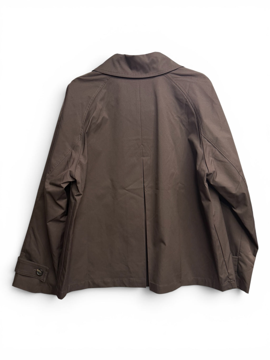 🤎 Michael Kors Chocolate Double-Breasted Short Trench Coat Jacket – Water Resistant | Women’s Luxury Outerwear ✨ Size Large