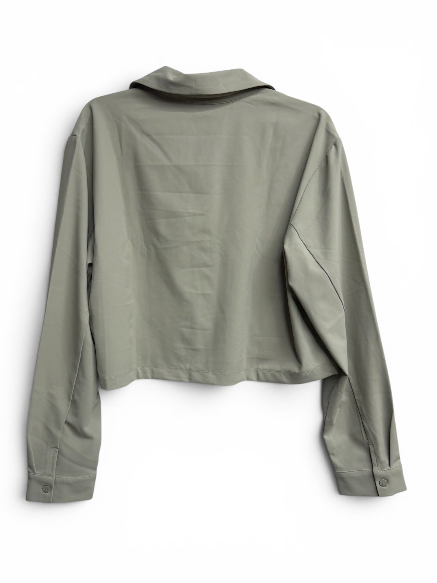 ✨ Beyond Yoga Midtown Cropped Jacket – Grey Sage | Lightweight Luxury Athleisure Jacket ✨ Size Large
