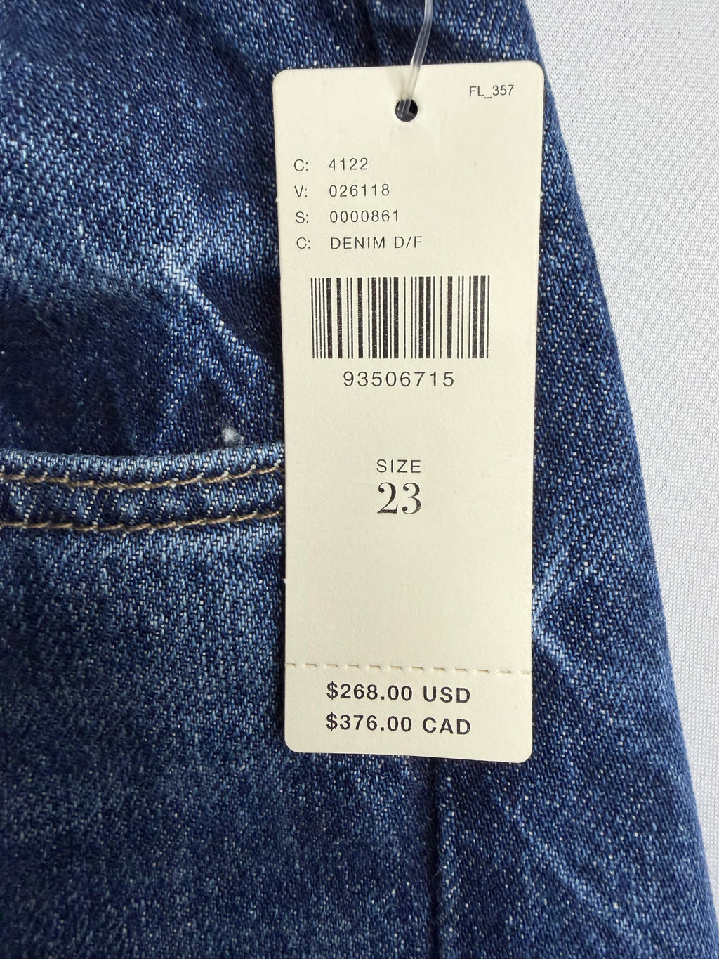 👖 Anthropologie Premium High-Rise Wide Leg Jeans – Dark Wash Denim ✨ Size 23