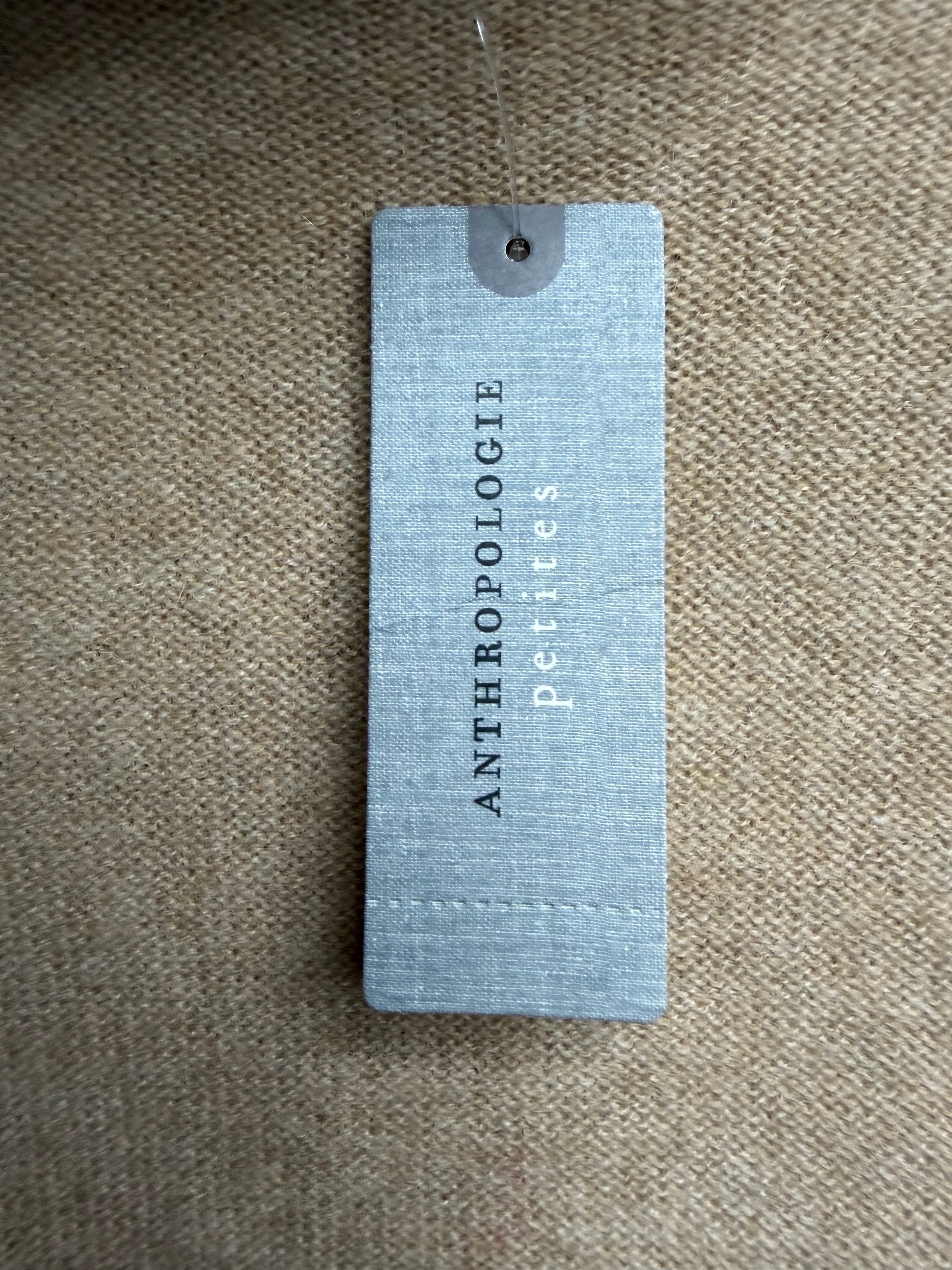 🧥✨ Anthropologie Petites Tan Mock Neck Sweater – Cozy Luxe Essential ✨🧥 Large Petite (LP)
