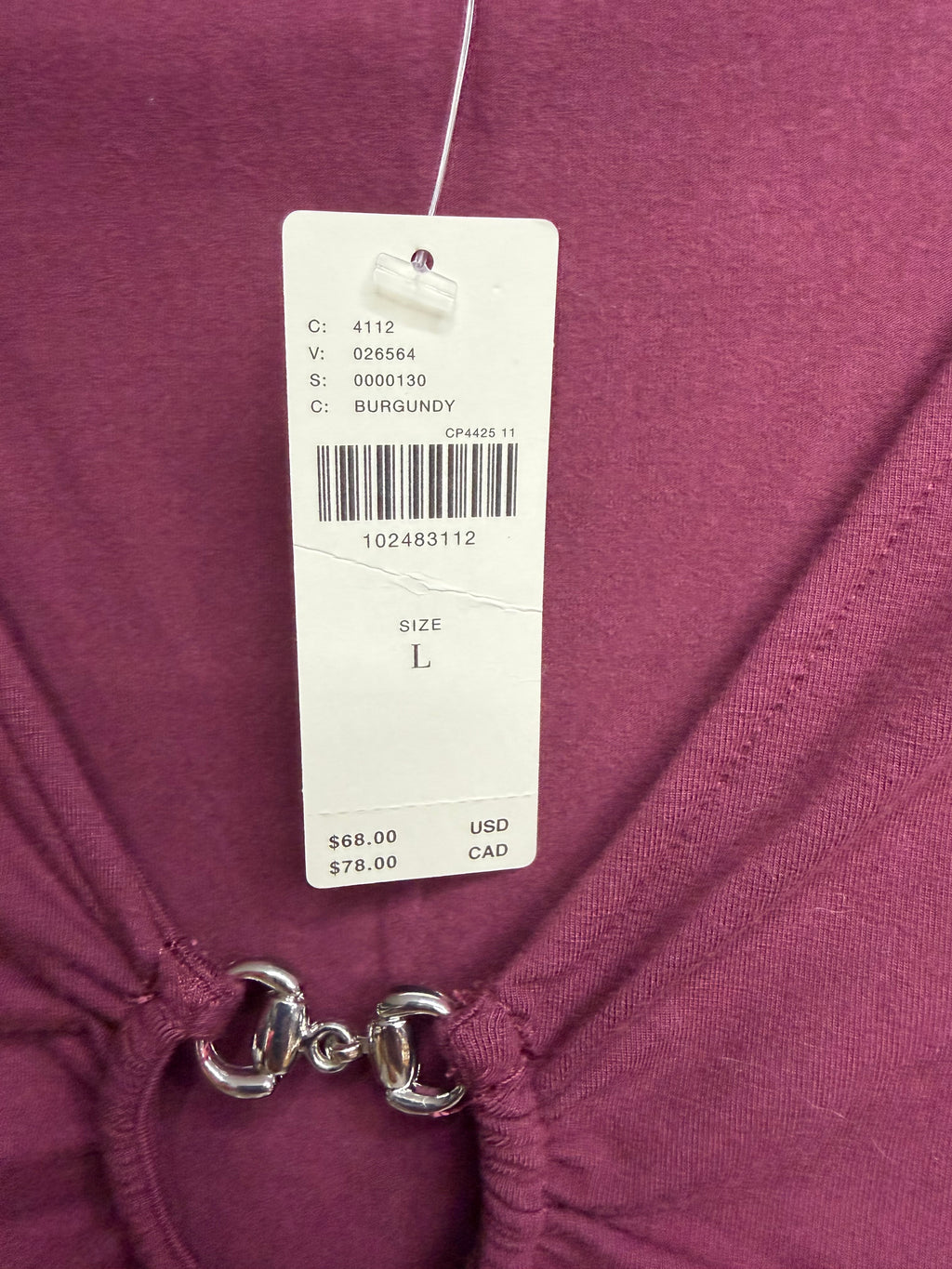 ✨ Maeve by Anthropologie Burgundy Sleeveless✨ Size Large
