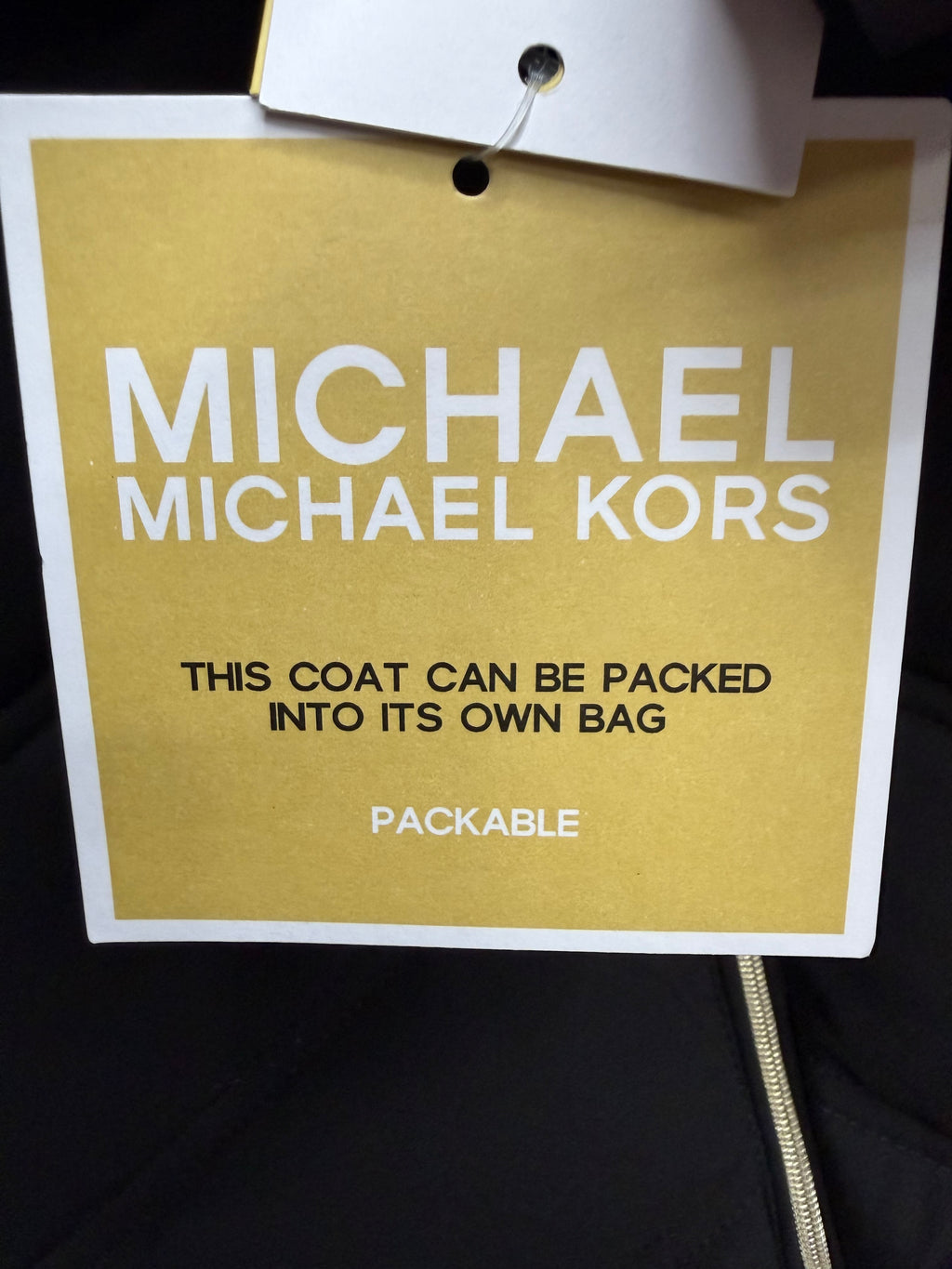 🖤 Michael Kors Packable Hooded Puffer Jacket – Black | Water Resistant🖤 Size Small