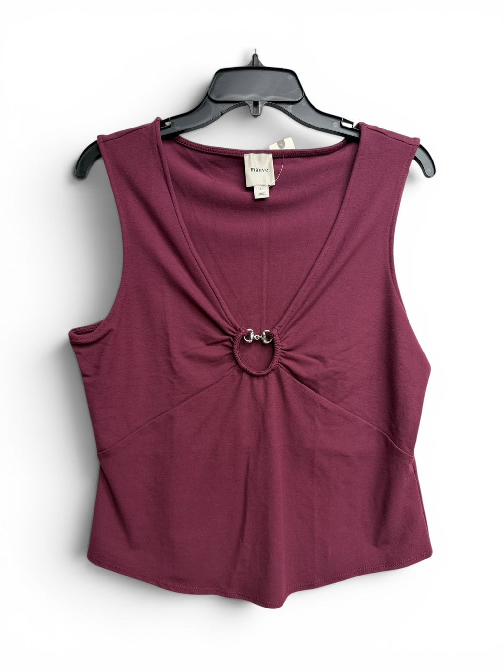 ✨ Maeve by Anthropologie Burgundy Sleeveless✨ Size Large