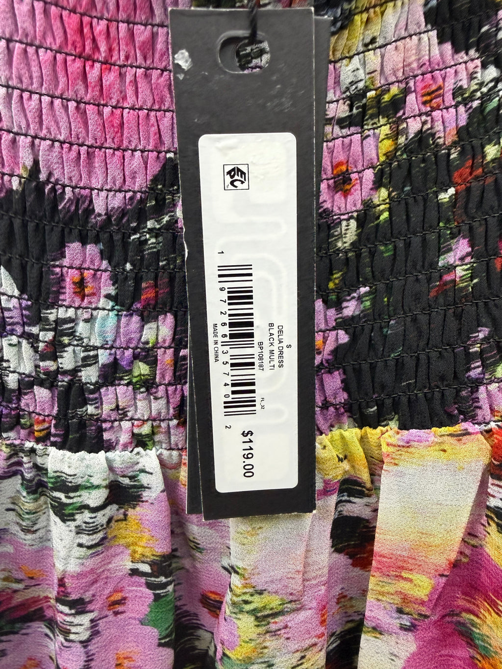 🌸 Steve Madden Delia Floral Midi Dress – Lace Trim Handkerchief Hem Dress  🌸 Size Small & Medium