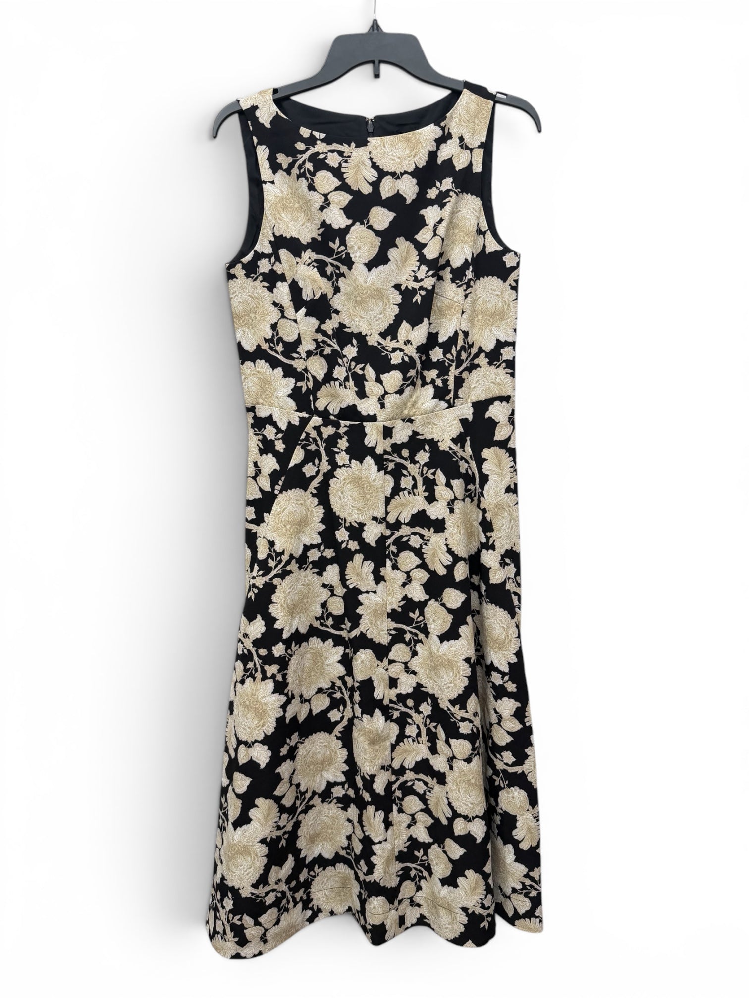 ✨ Tommy Hilfiger Elegant Black & Gold Floral Dress ✨ Size 4