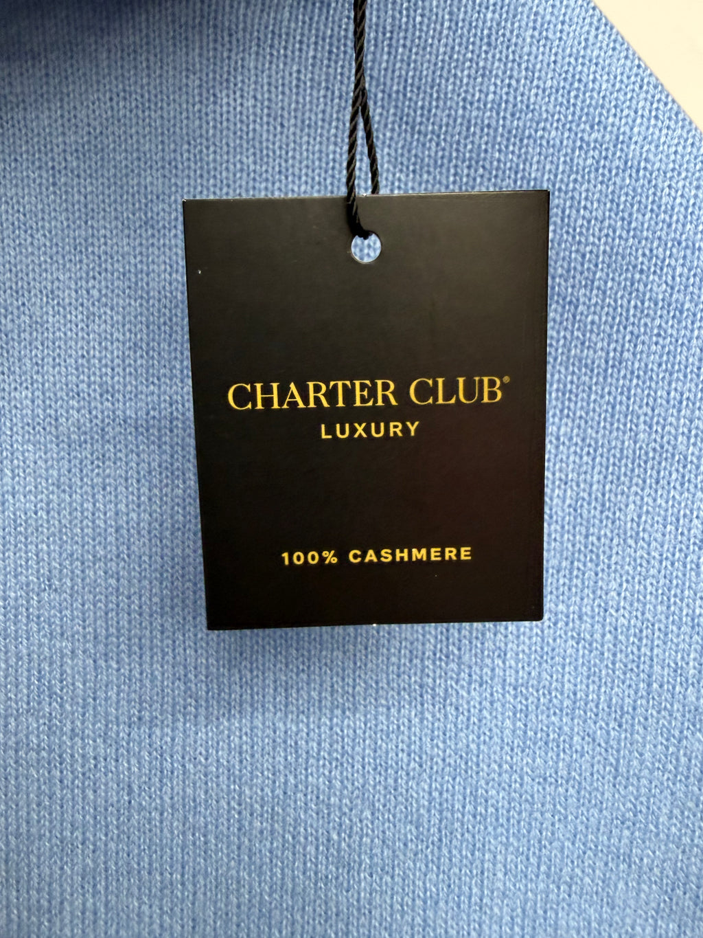 🩵✨ Charter Club Luxury 100% Cashmere Soft Blue Turtleneck Sweater – Ultra Soft Luxury Knit 🩵❄️✨ Size Medium