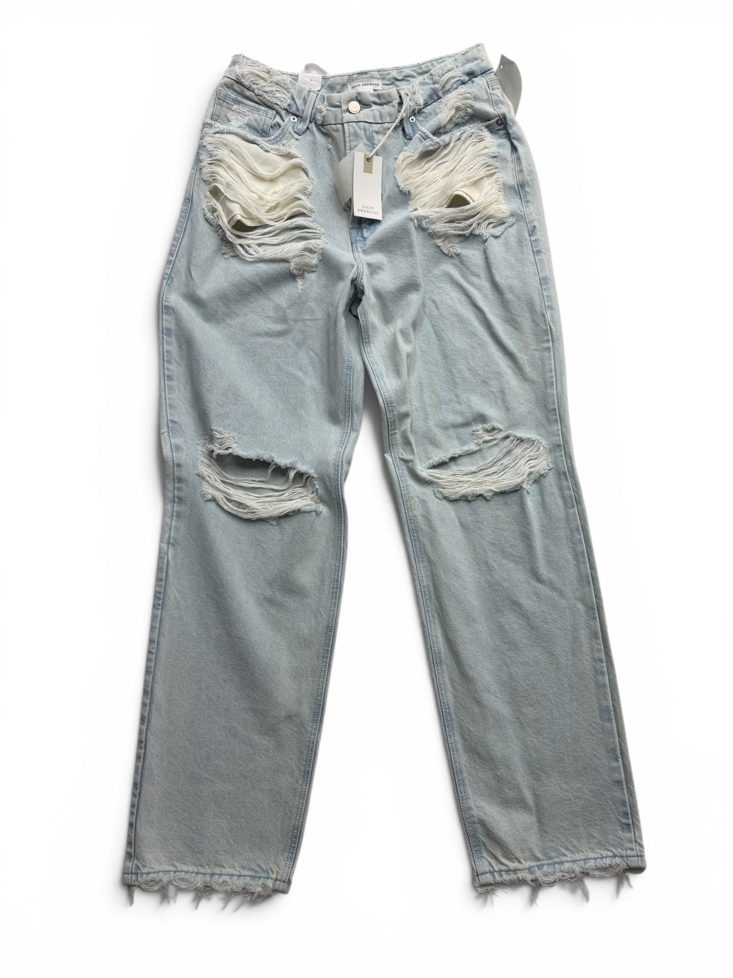 ✨ GOOD AMERICAN Distressed Wide Leg Jeans ✨ Size 6/28